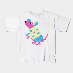 Cute Mouse Cartoon Kids T-Shirt